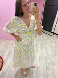 Jurk Leopard - Lila/geel