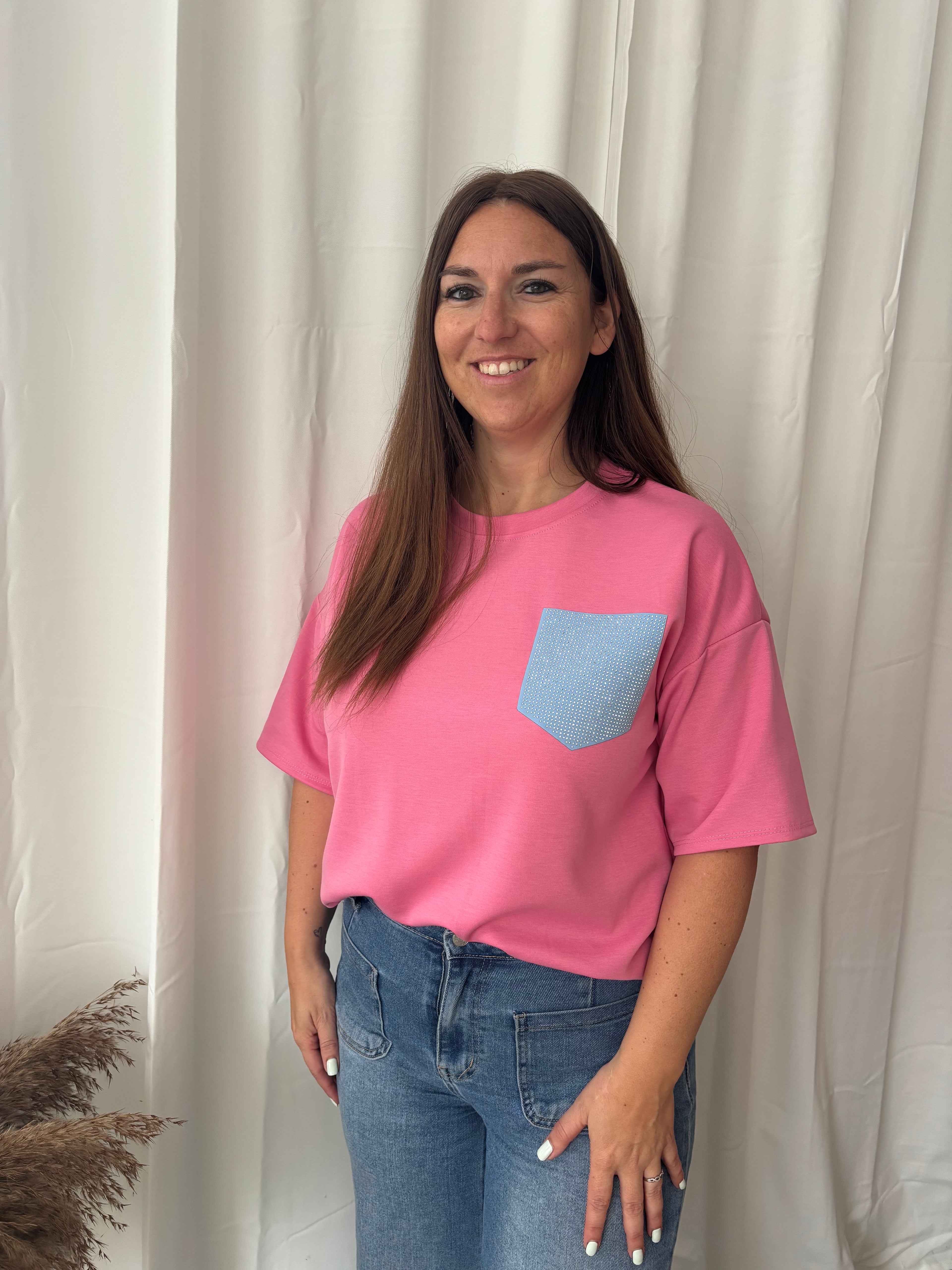 T-shirt Louise - Roze