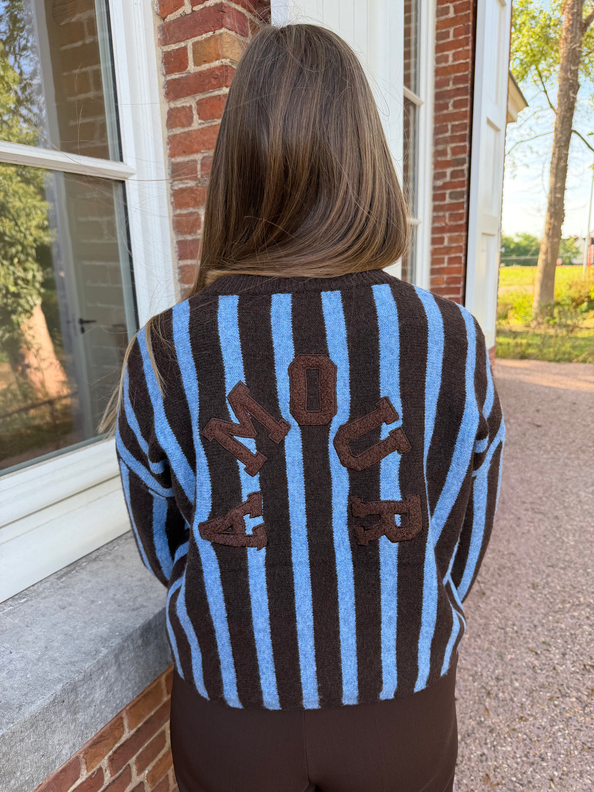 Amour knit - Blauw/bruin