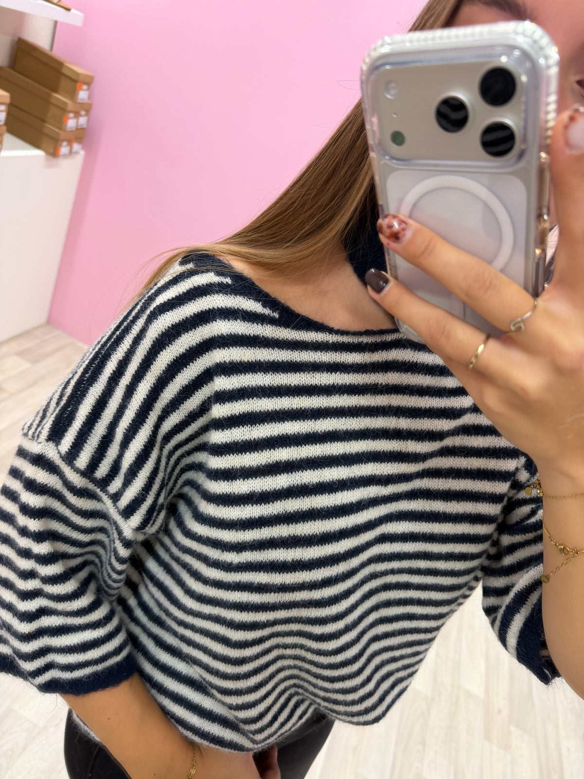 Ella knit - Blauw