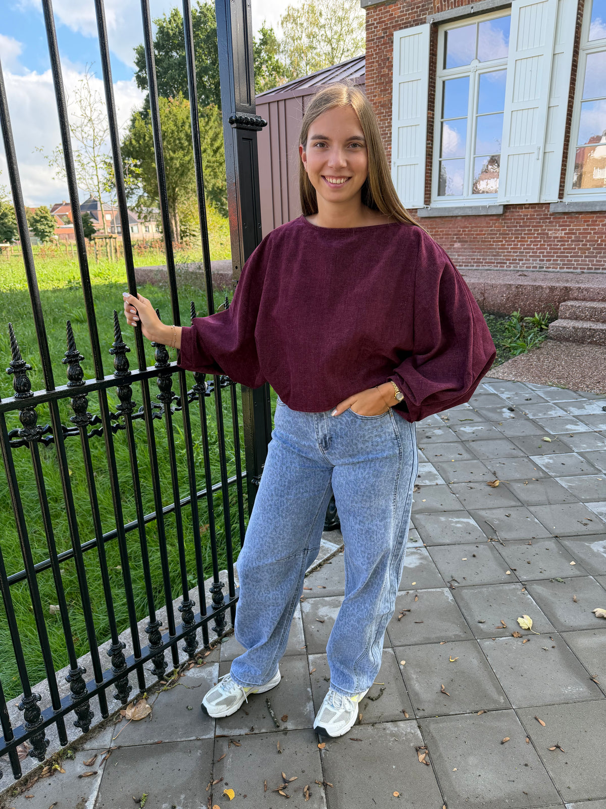 Blouse Ellie - Bordeaux