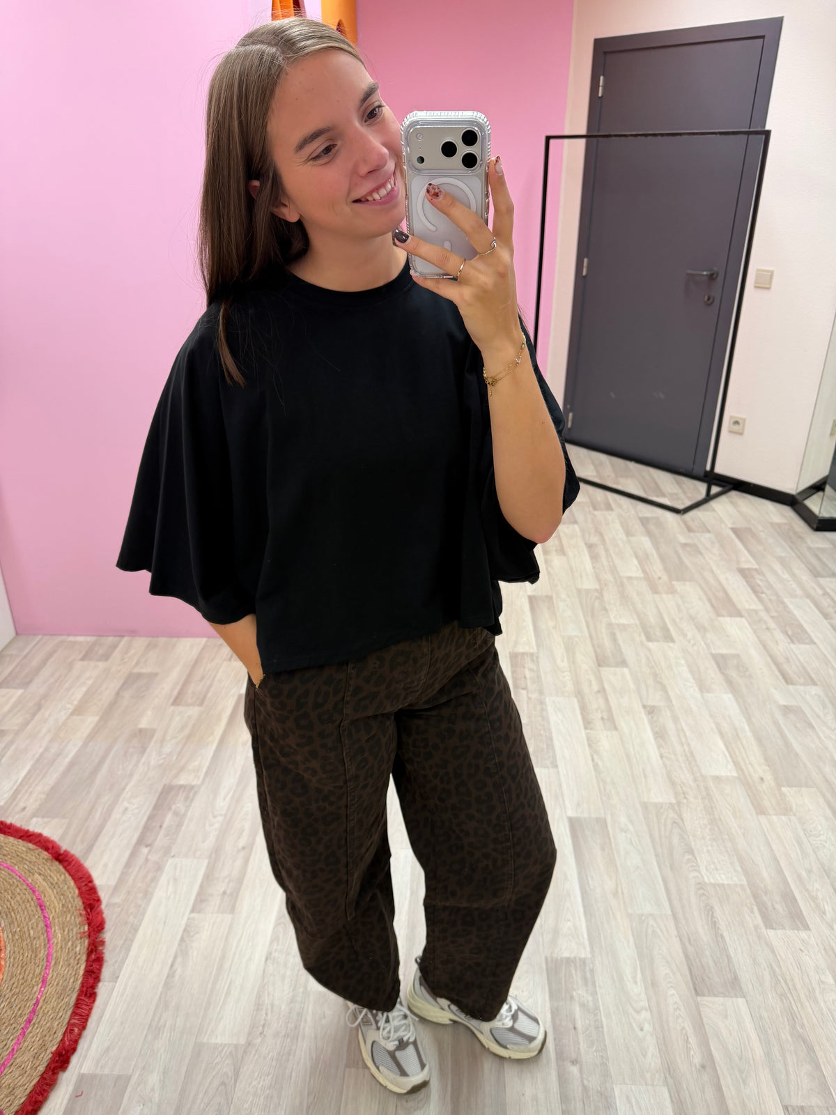 Balloon jeans - Leopard bruin