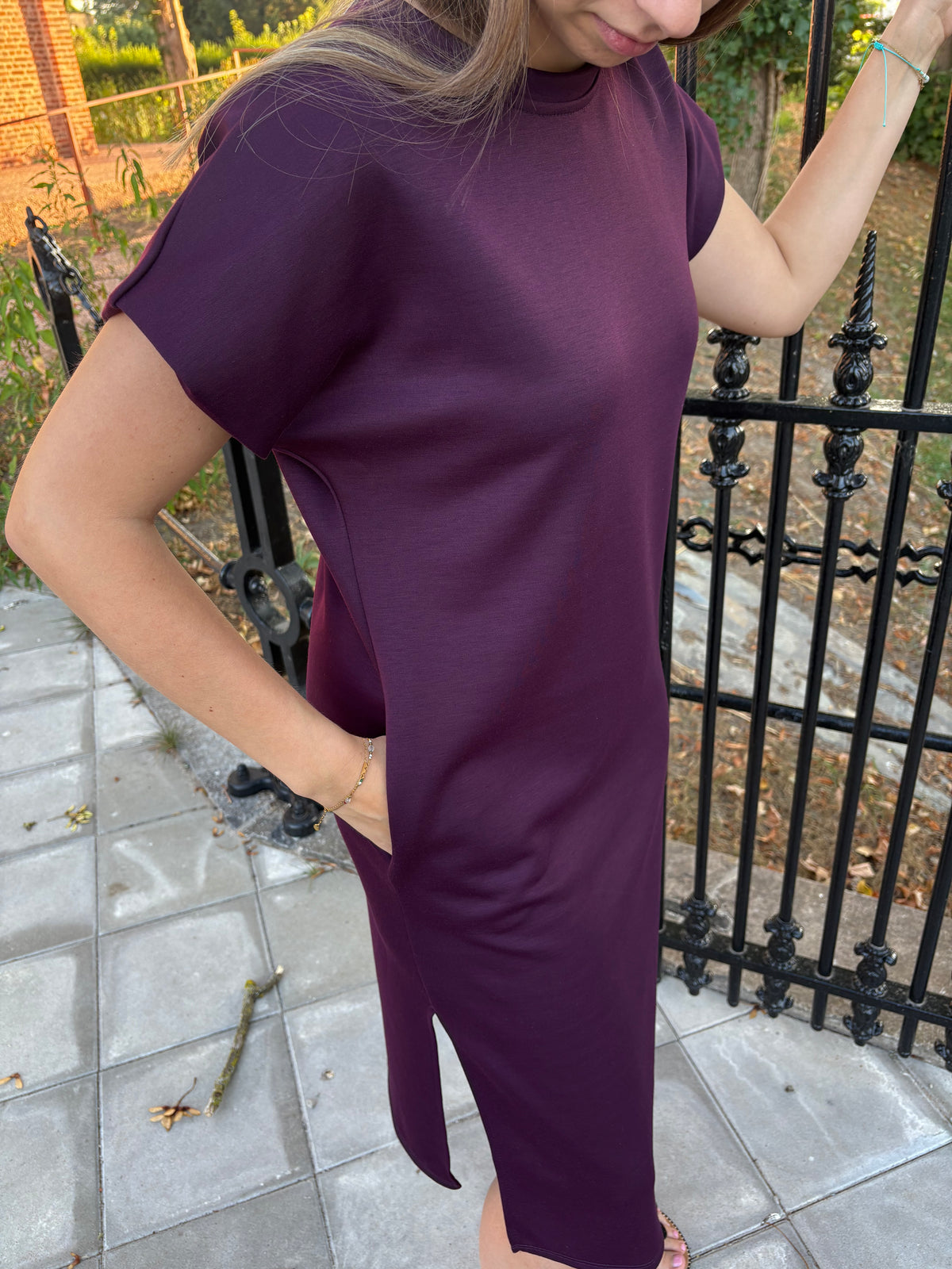 Jurk Noor - Aubergine