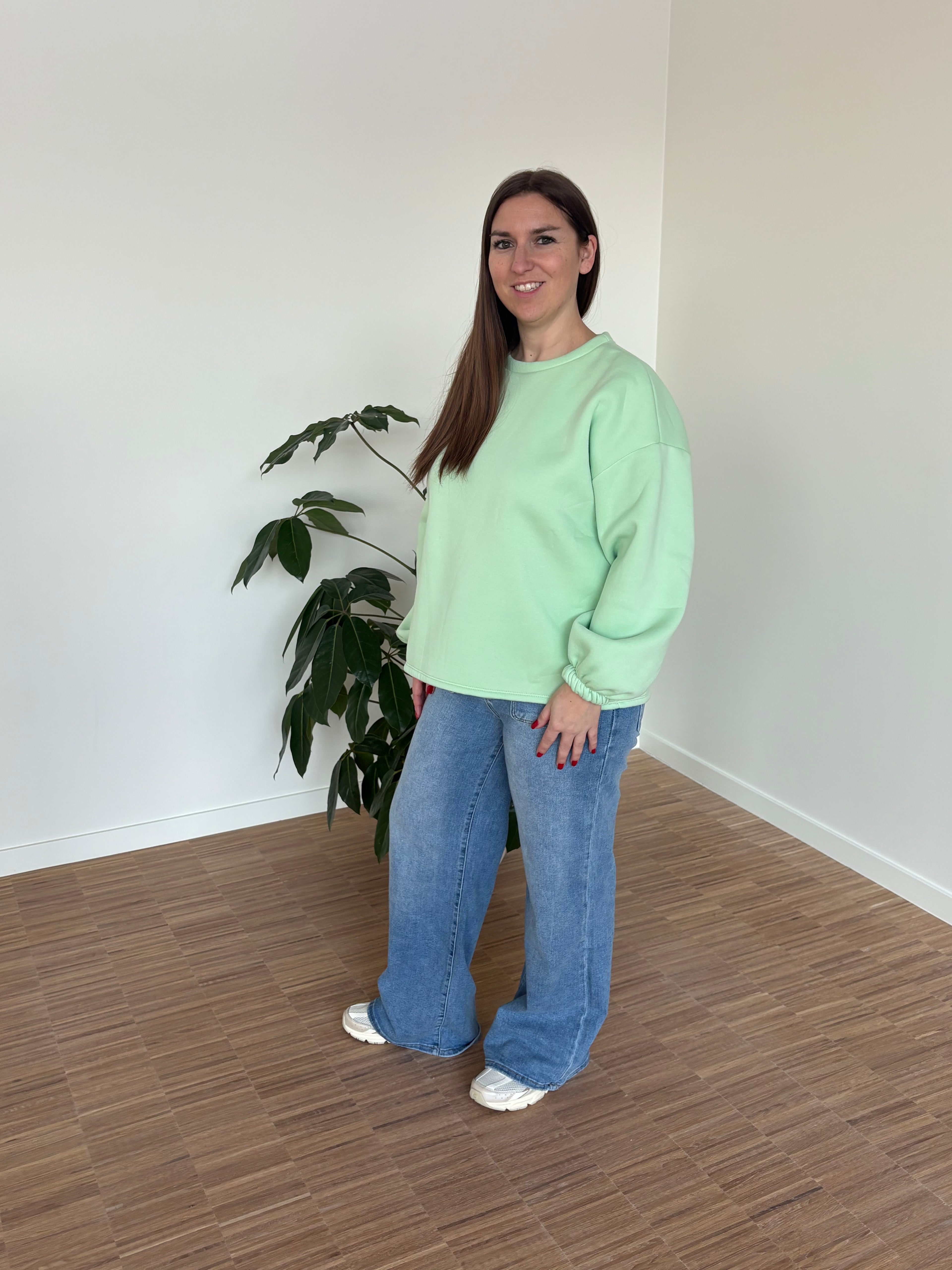 Sweater good vibes - Groen