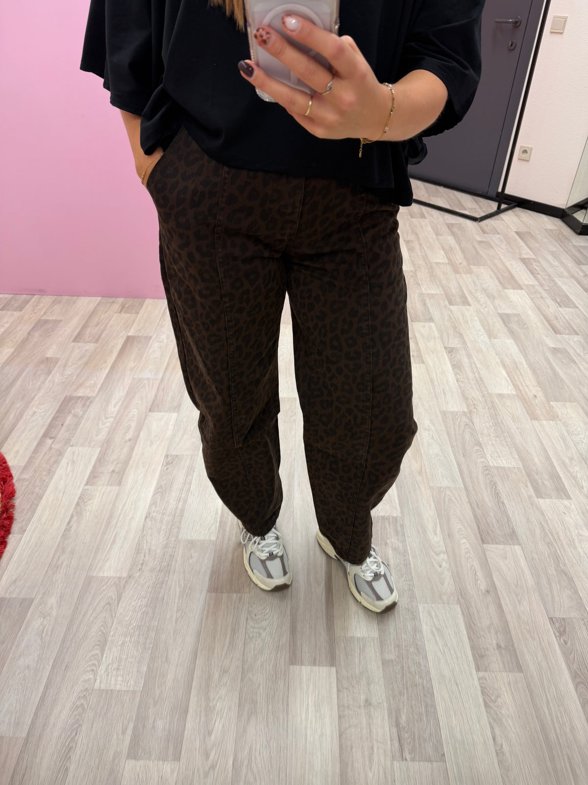 Balloon jeans - Leopard bruin
