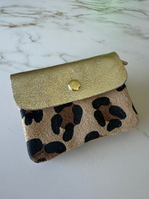 Portemonnee Ellis leopard beige (klein)